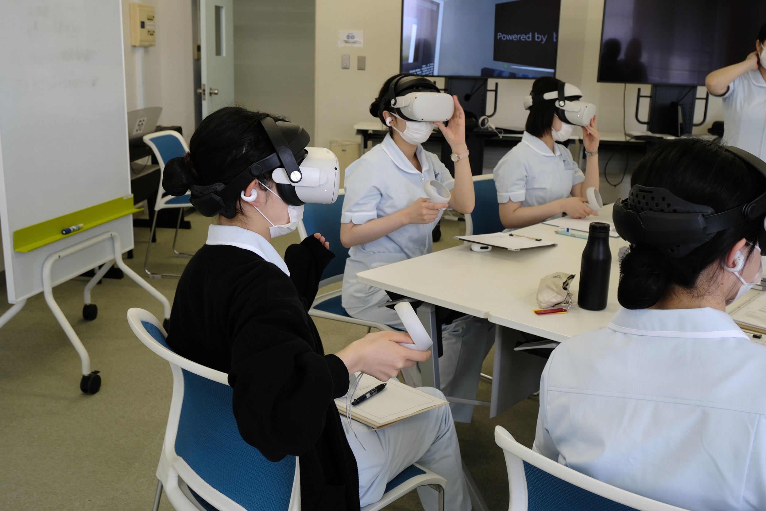VRを使用した看護演習