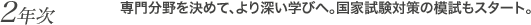 2�N�� ��啪������߂āA���[���w�тցB���Ǝ����΍�̖͎����X�^�[�g�B